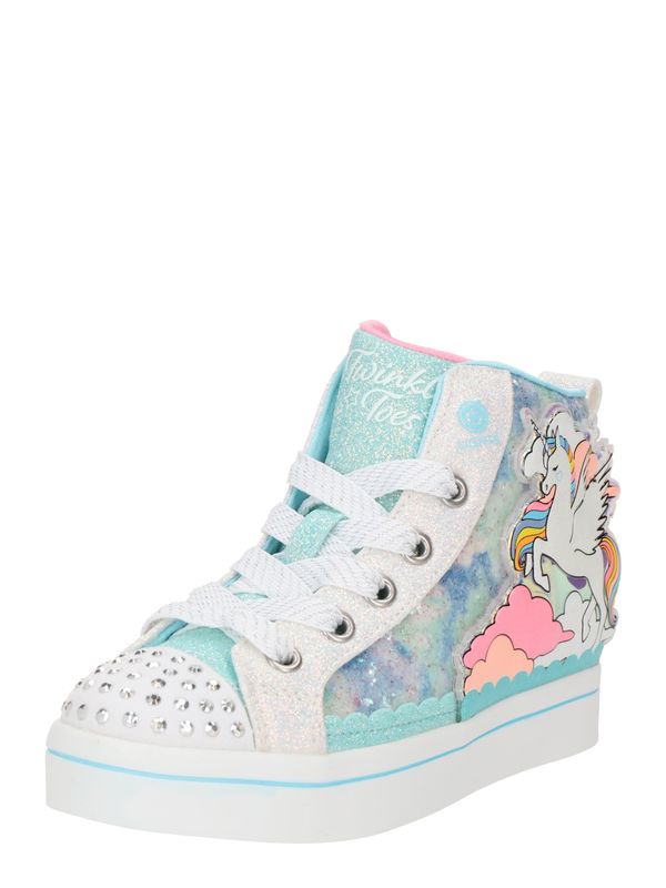 SKECHERS SKECHERS Superge 'TWI-LITES 2.0 - ENCHANTED UNICORN'  voda / svetlo modra / svetlo roza / bela