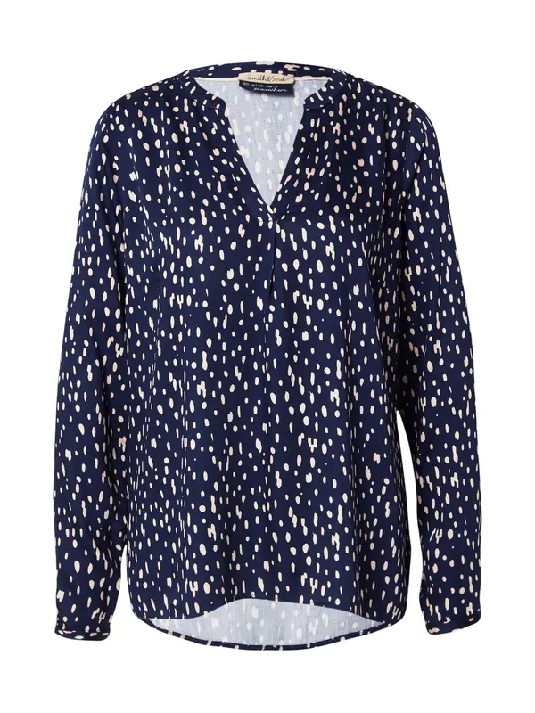 Smith&Soul Smith&Soul Bluza 'Vince'  ecru / marine