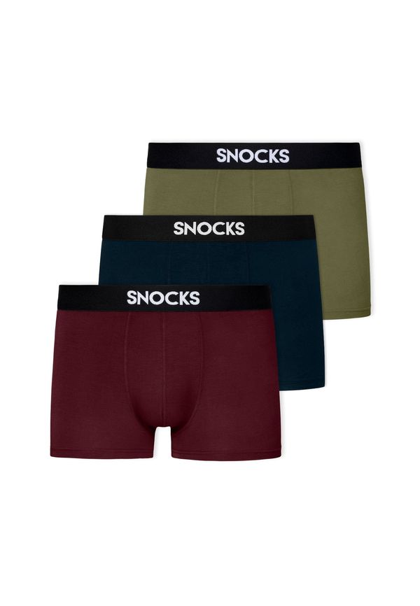 SNOCKS SNOCKS Boksarice  marine / oliva / burgund