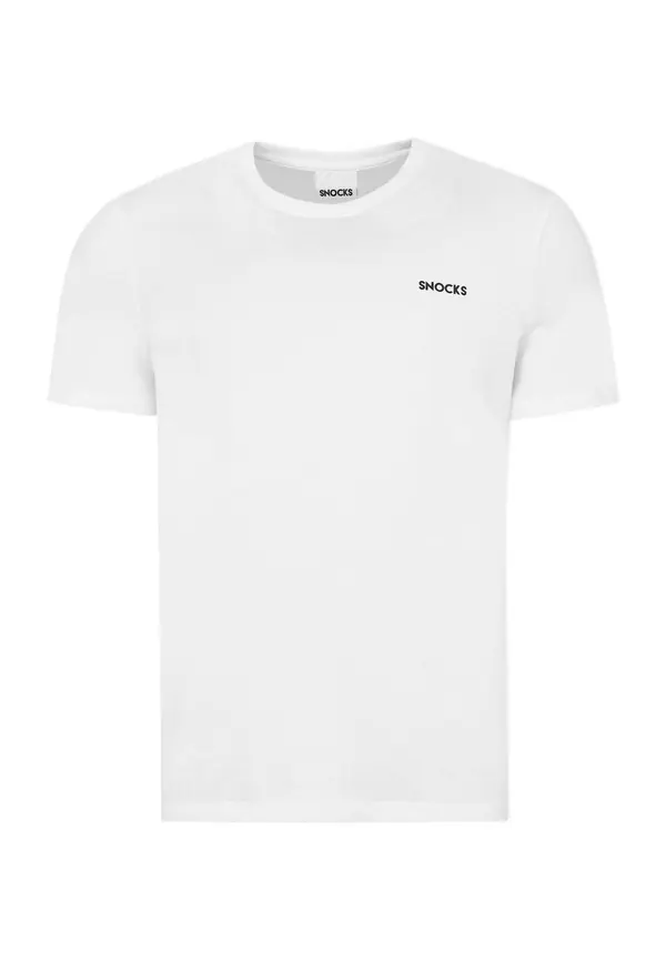 SNOCKS SNOCKS Majica  črna / bela