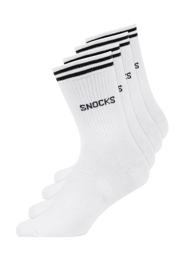SNOCKS SNOCKS Športne nogavice  črna / bela