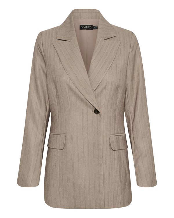 SOAKED IN LUXURY SOAKED IN LUXURY Blazer 'Charvi'  chamois