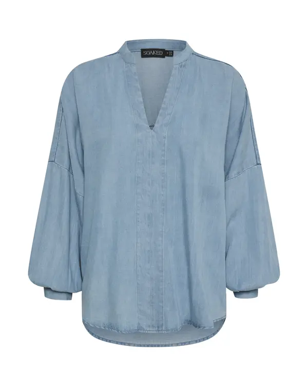 SOAKED IN LUXURY SOAKED IN LUXURY Bluza 'Friday'  dimno modra