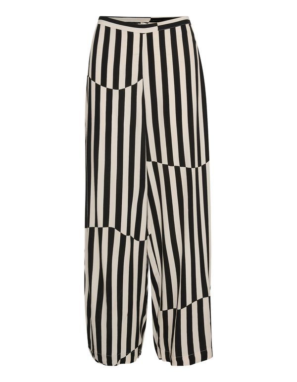 SOAKED IN LUXURY SOAKED IN LUXURY Hlače 'Camia'  kremna / črna