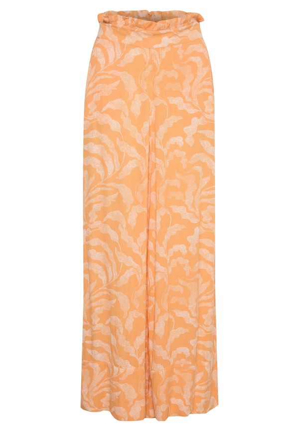 SOAKED IN LUXURY SOAKED IN LUXURY Hlače 'Zaya'  mandarina / bela