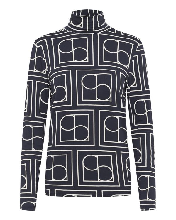 SOAKED IN LUXURY SOAKED IN LUXURY Majica 'Hanadi'  temno siva / bela