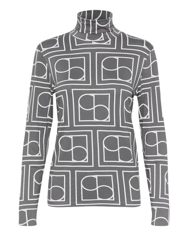 SOAKED IN LUXURY SOAKED IN LUXURY Majica 'SL Hanadi'  temno siva / bela