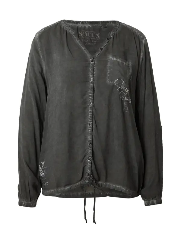 Soccx Soccx Bluza 'Memory Lane'  siva / antracit / srebrna