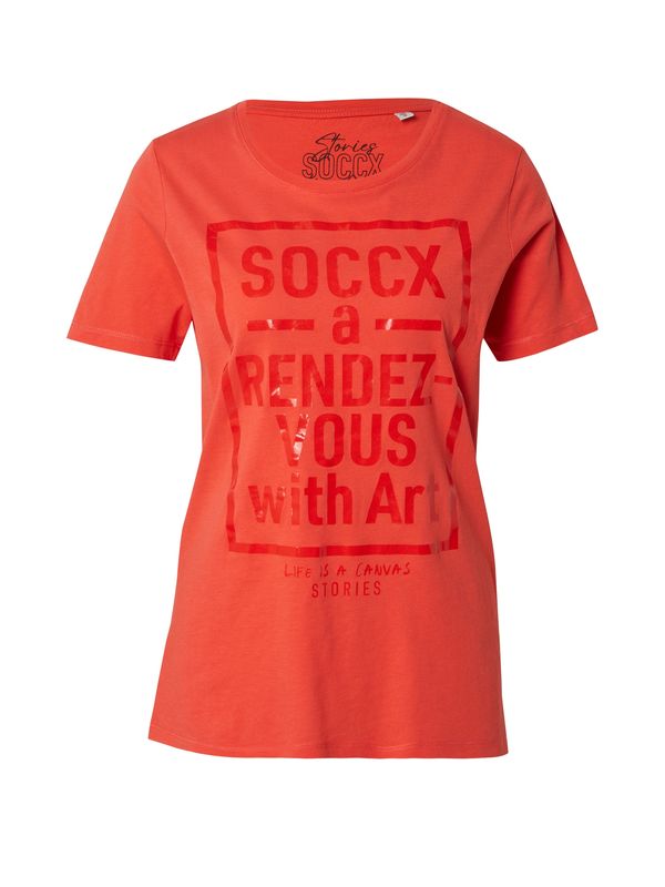 Soccx Soccx Majica  korala / svetlo rdeča