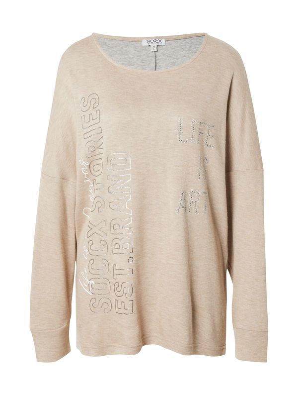 Soccx Soccx Majica  med / črna / srebrna