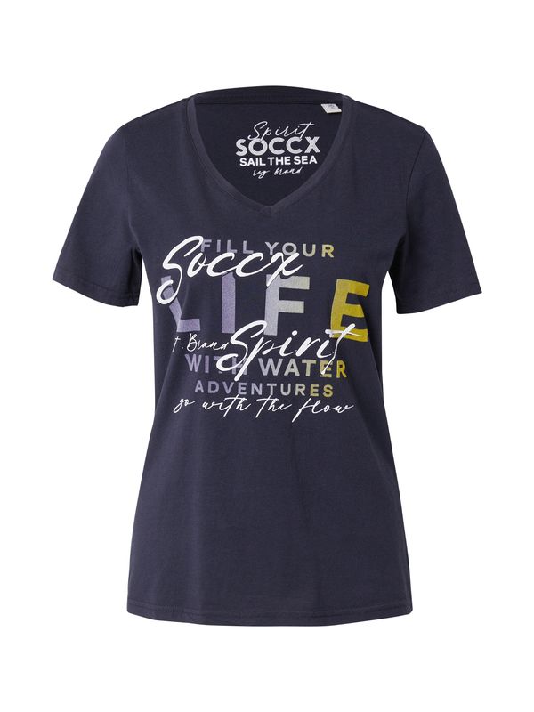 Soccx Soccx Majica  mornarska / rumena / lila / bela