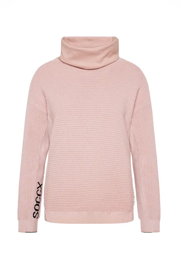 Soccx Soccx Pulover  roza / črna