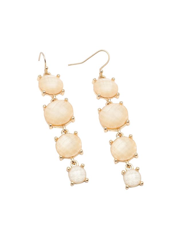 SOHI SOHI Uhani 'Clare'  slonovina / zlata