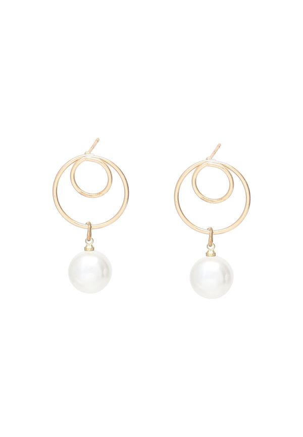 SOHI SOHI Uhani 'Glenice'  zlata / biserno bela