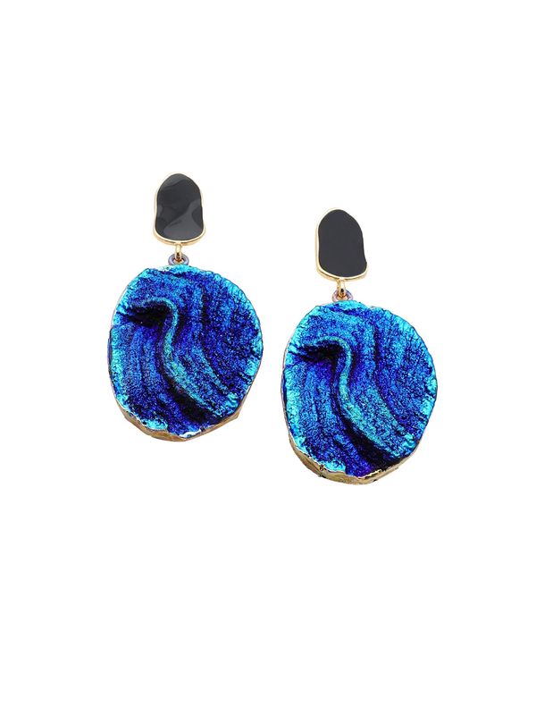 SOHI SOHI Uhani 'Malin'  modra / azur / voda / črna