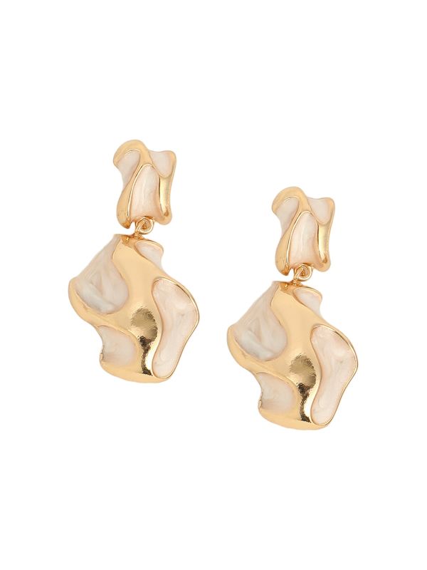 SOHI SOHI Uhani 'Opaline'  bež / zlata