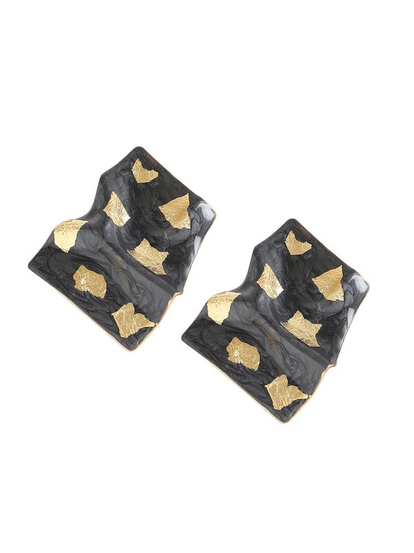 SOHI SOHI Uhani 'Urvi'  zlata / črna