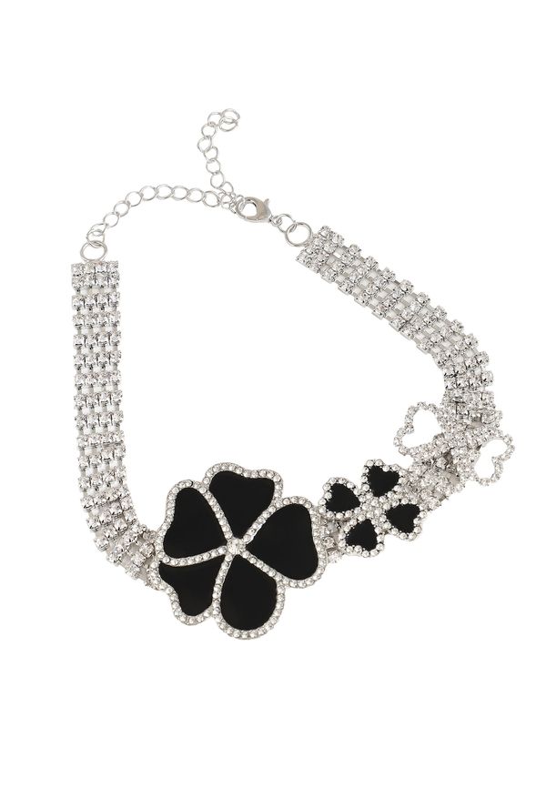 SOHI SOHI Verižica ' Kerenhapuch '  črna / srebrna