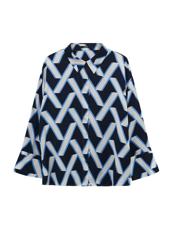 Someday Someday Bluza 'Zitano'  modra / črna / bela