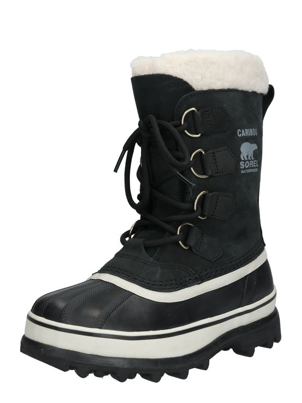 SOREL SOREL Škornji za v sneg 'Caribou'  kamen / črna