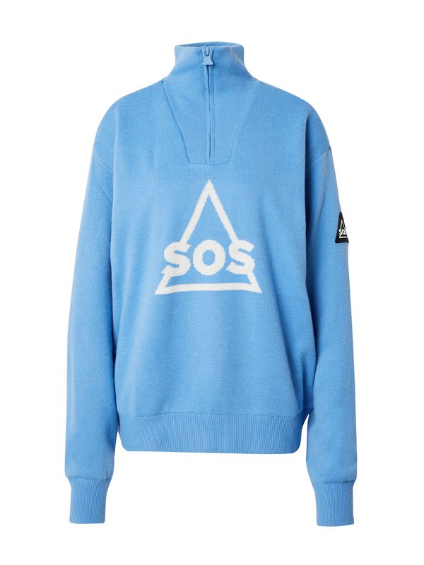 SOS SOS Pulover 'Tignes'  svetlo modra / bela
