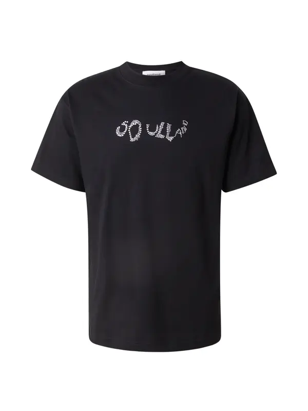 Soulland Soulland Majica 'KAI BALDER'  črna / srebrna