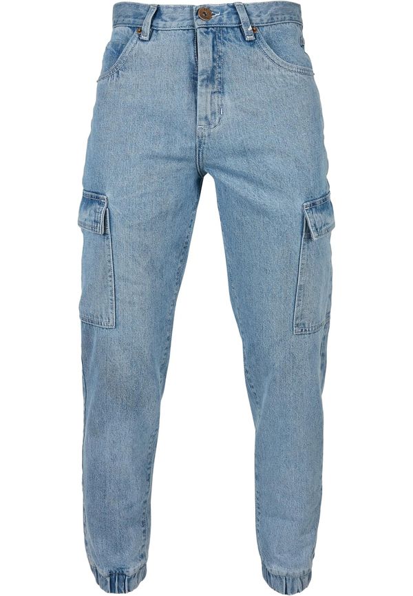 SOUTHPOLE SOUTHPOLE Kargo kavbojke  moder denim / bela