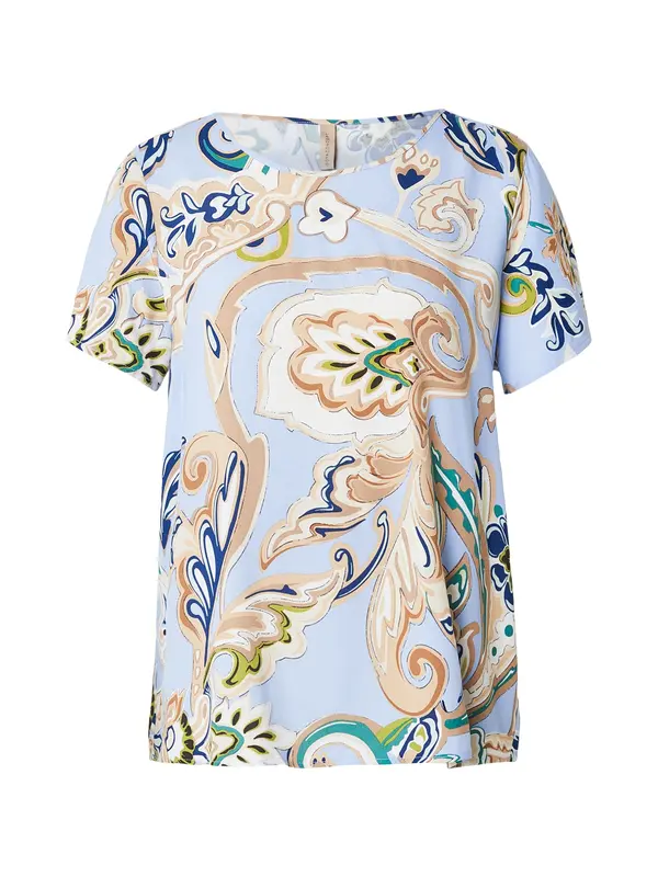 Soyaconcept Soyaconcept Bluza 'Casja 1'  bež / pastelno modra / svetlo rjava / oliva