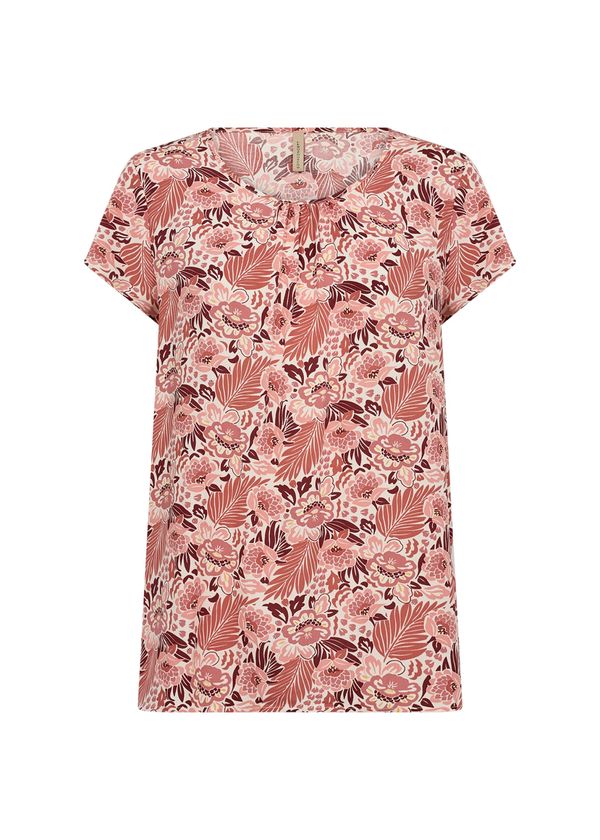 Soyaconcept Soyaconcept Bluza 'PEARL'  kremna / temno rumena / magenta / malina