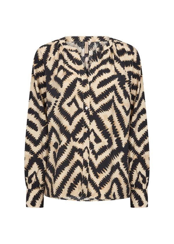 Soyaconcept Soyaconcept Bluza 'PIXI'  pesek / konjak / črna