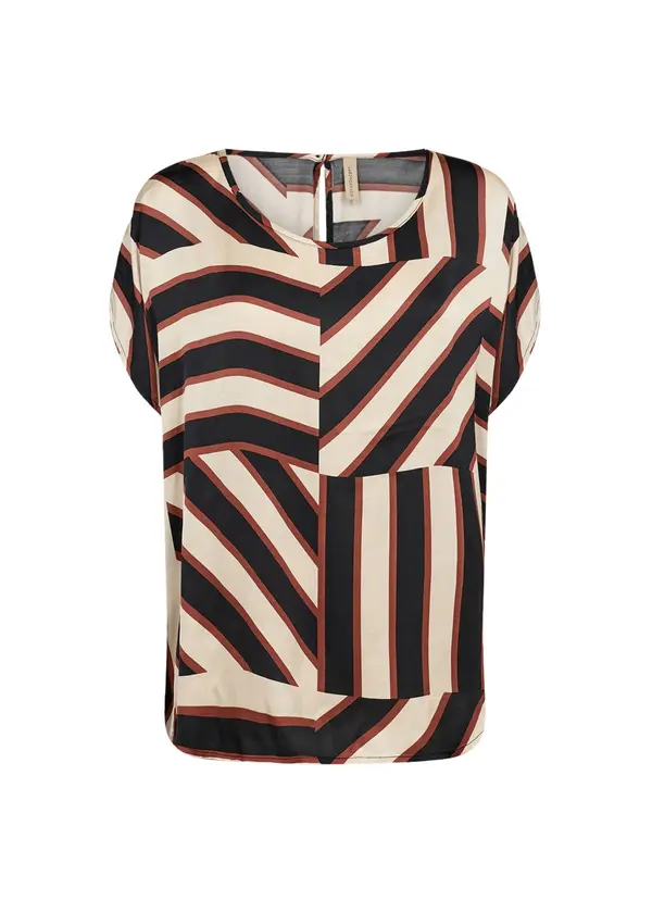 Soyaconcept Soyaconcept Bluza 'ROJA'  bež / rjava / črna