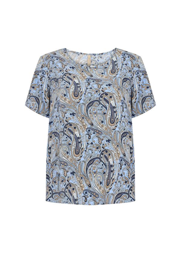 Soyaconcept Soyaconcept Majica 'PIANNA 1'  bež / modra / nebeško modra / bela