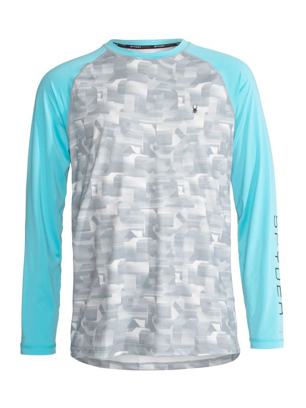 Spyder Spyder Funkcionalna majica  svetlo modra / siva / bela