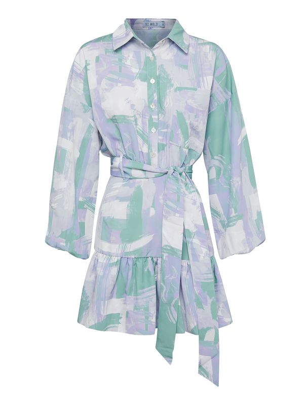 St MRLO St MRLO Dolga srajca 'PATI'  zelena / lila