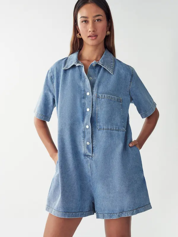 St MRLO St MRLO Kombinezon 'DENIM PLAYSUIT'  moder denim