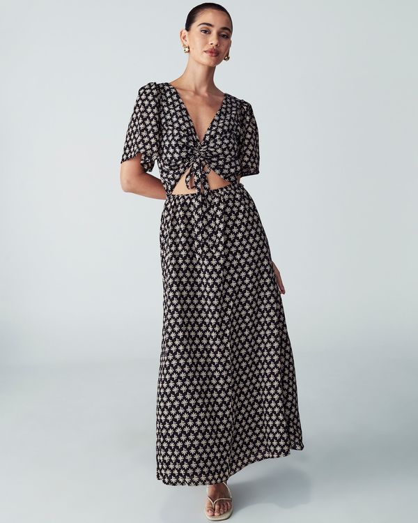 St MRLO St MRLO Obleka 'Bobbie'  svetlo bež / črna