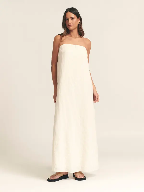 St MRLO St MRLO Obleka 'CYPRESS DRESS'  kremna