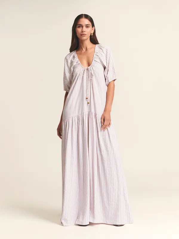 St MRLO St MRLO Obleka 'Florence'  zelena / pastelno roza