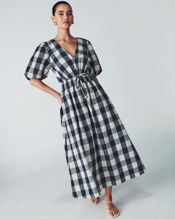 St MRLO St MRLO Obleka 'Rowley'  nočno modra / off-bela