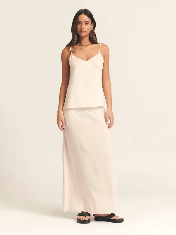 St MRLO St MRLO Top 'SHADOW CAMI'  nude / ecru