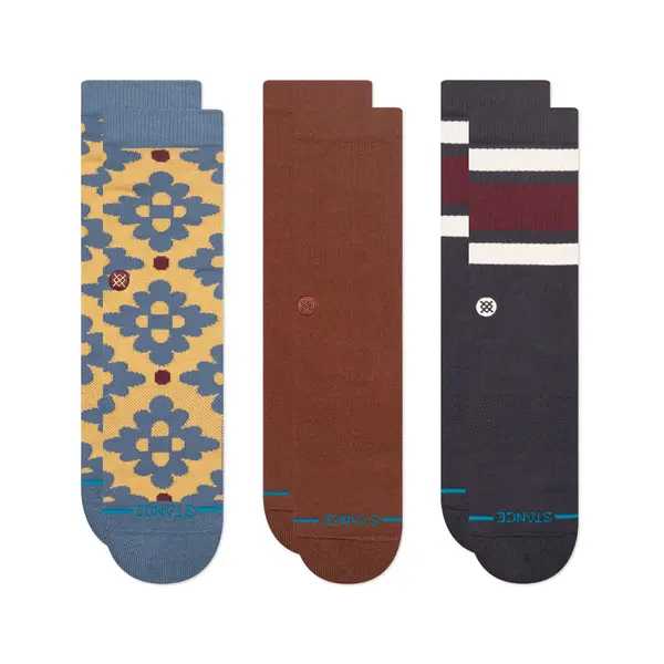 Stance Stance Nogavice 'Ceramic Crew'  indigo / rumena / jajčevec / oksid / bela