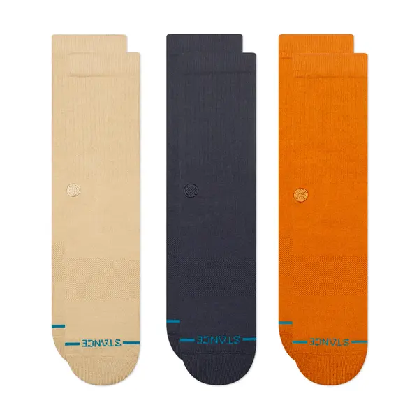 Stance Stance Nogavice  pesek / temno modra / oranžna
