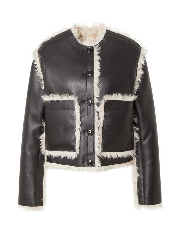 STAND STUDIO STAND STUDIO Prehodna jakna 'Lucine'  kremna / črna