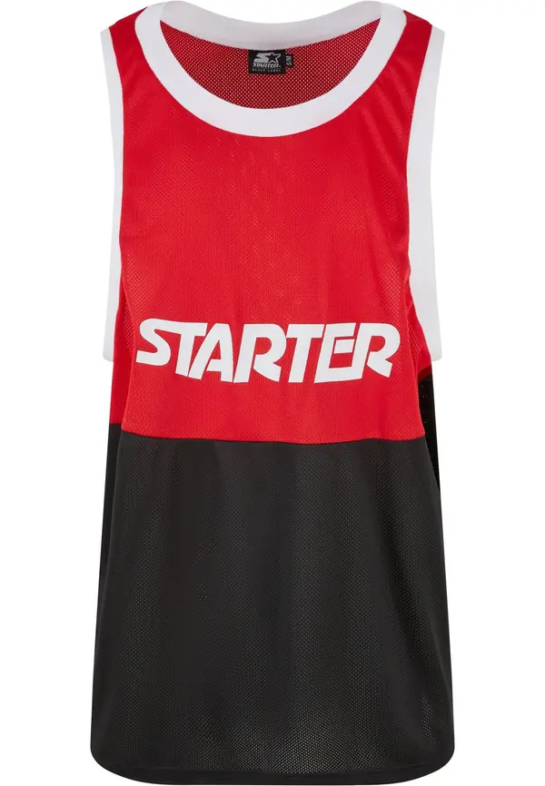 Starter Starter Majica  svetlo rdeča / črna / bela