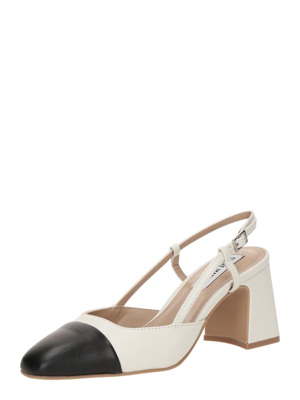 STEVE MADDEN STEVE MADDEN Čevlji s peto in s paščki 'Zeina'  črna / bela