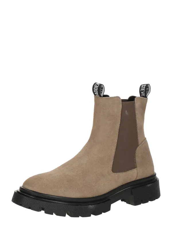 STEVE MADDEN STEVE MADDEN Chelsea škornji 'Raquel'  bež / temno bež / črna / bela