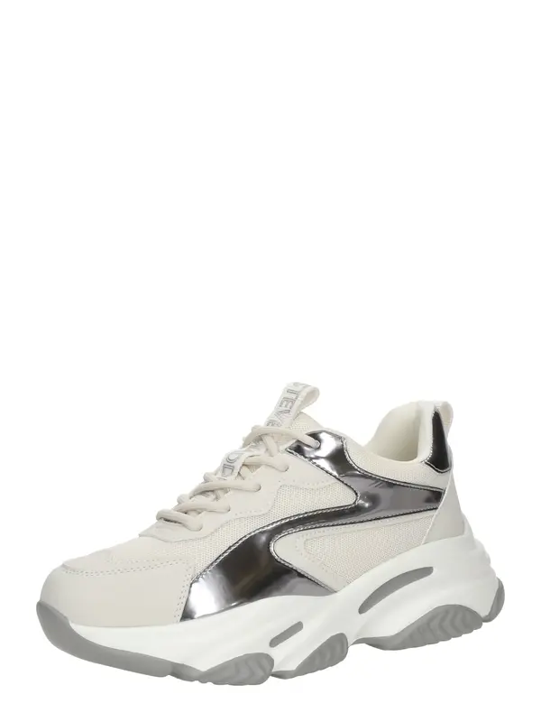 STEVE MADDEN STEVE MADDEN Nizke superge 'Acers'  ecru / srebrno-siva
