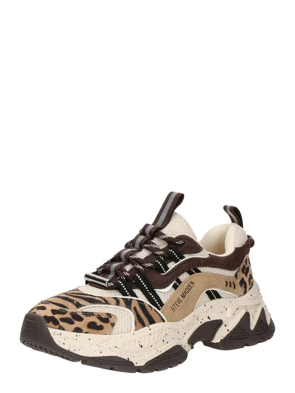 STEVE MADDEN STEVE MADDEN Nizke superge 'Animates-LE'  umbra / svetlo rjava / črna