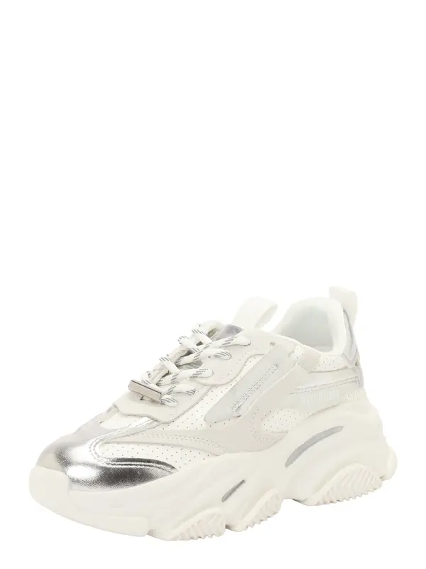 STEVE MADDEN STEVE MADDEN Nizke superge 'Posses'  bež / ecru / srebrna
