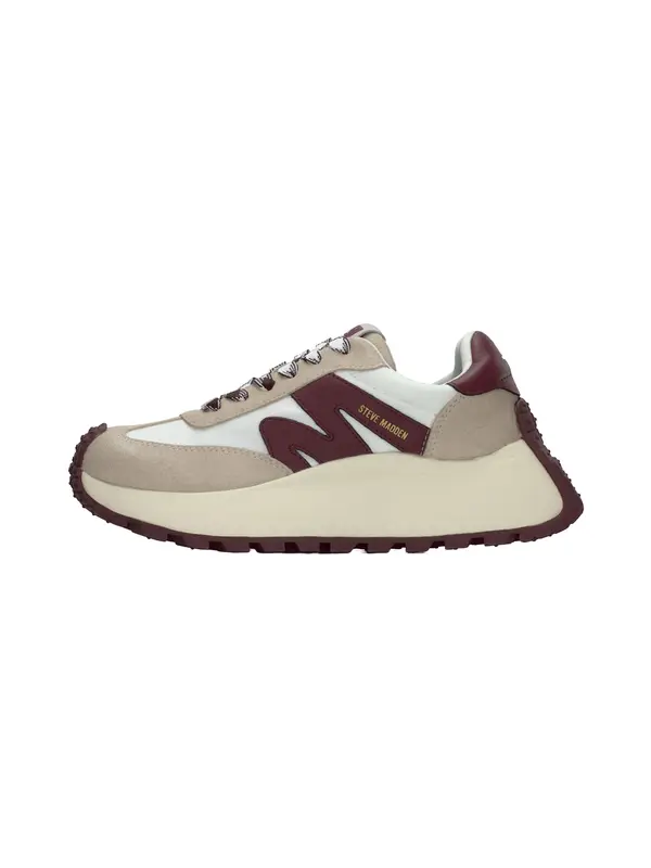 STEVE MADDEN STEVE MADDEN Nizke superge 'Supercampo'  bež / češnjevo rdeča / bela